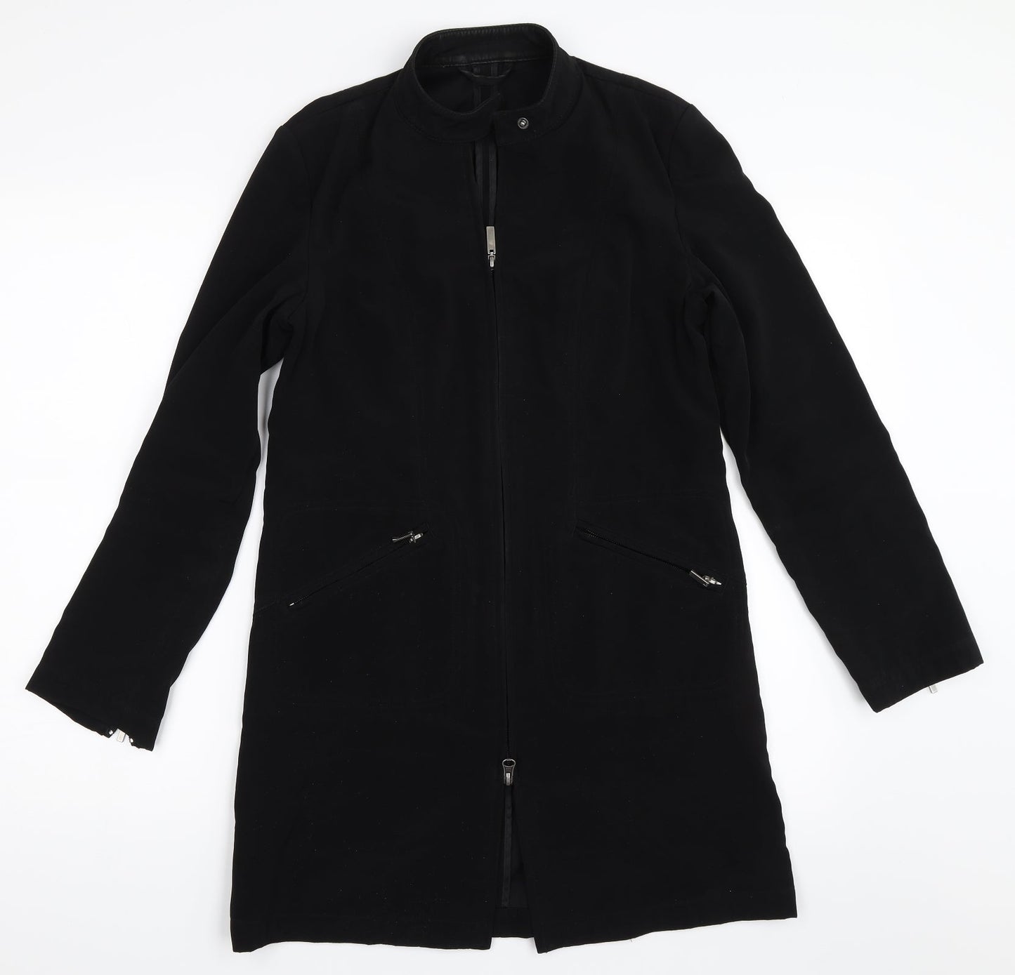 Womens UK Size 6 NEXT Black Overcoat