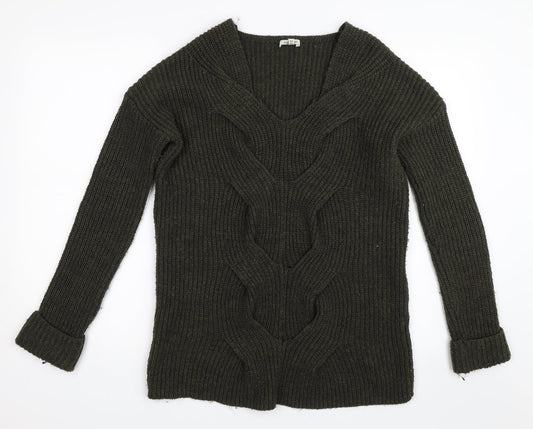 River Island Womens Green   Pullover Jumper Size 6