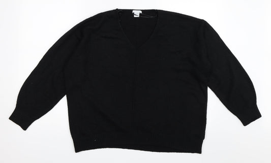 H&M Womens Black   Pullover Jumper Size M