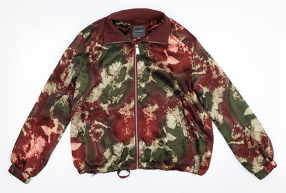 Womens UK Size 12 NEXT Red Bomber Jacket