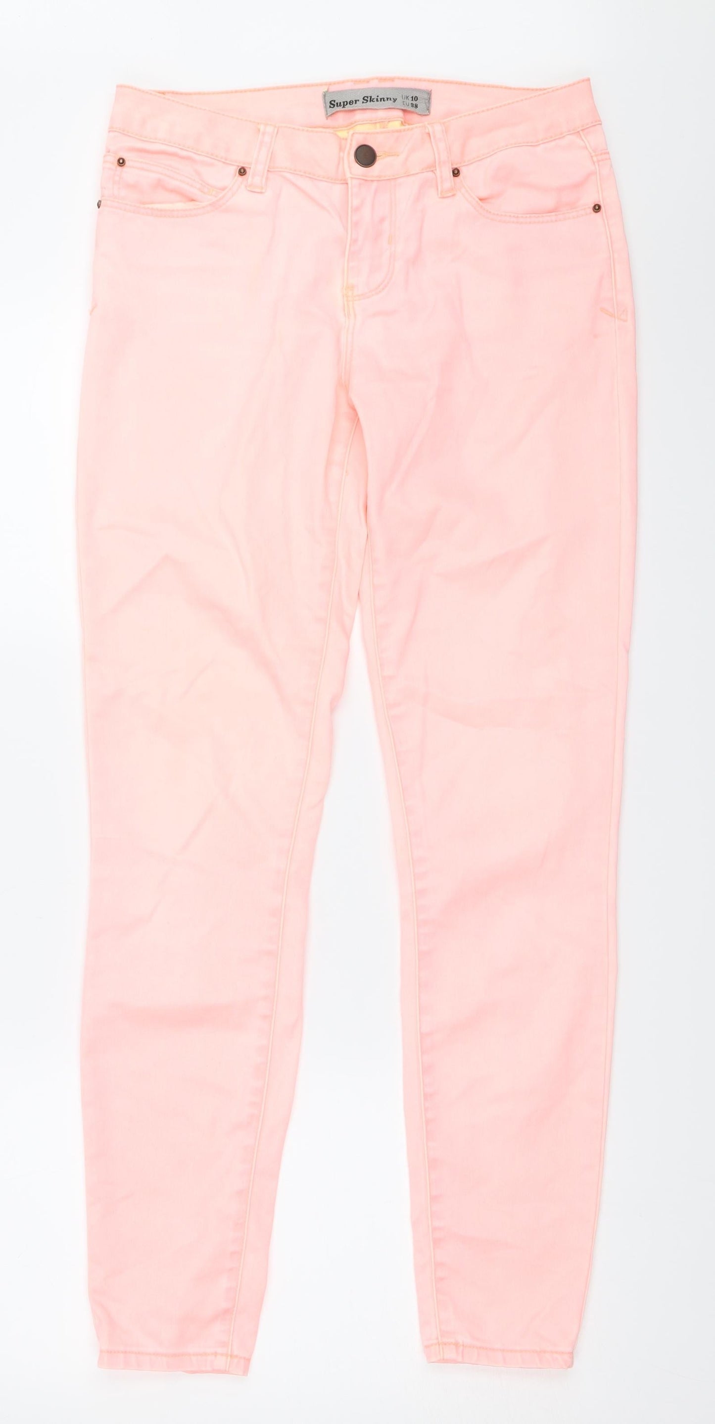 New Look Womens Pink   Skinny Jeans Size 10 L30 in