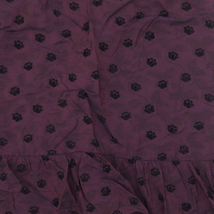 Renaissance Womens Purple Geometric  A-Line Skirt Size 12