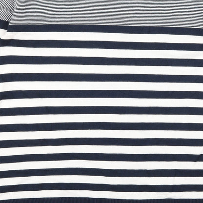 Atmosphere Womens Blue Striped Knit Pullover Jumper Size 10
