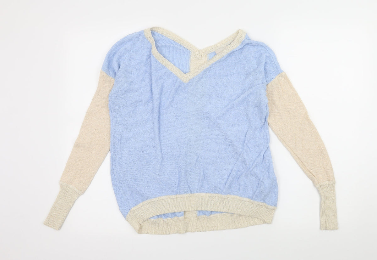 Charli Womens Blue  Knit Pullover Jumper Size XS