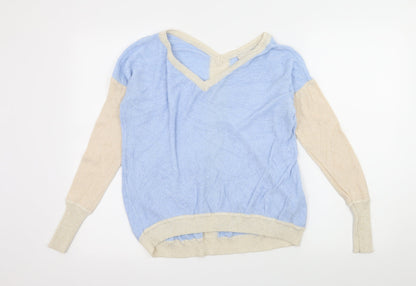 Charli Womens Blue  Knit Pullover Jumper Size XS