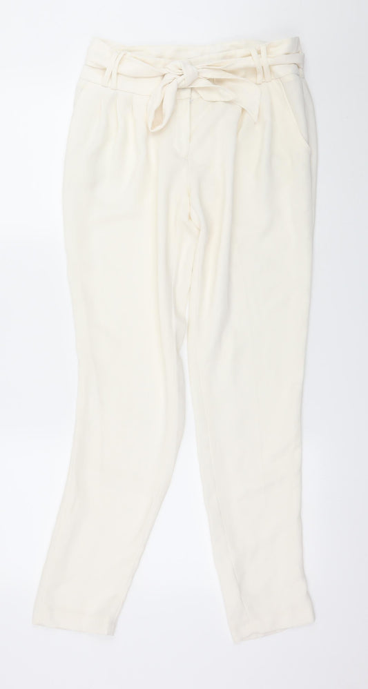 F&F Womens Ivory   Trousers  Size 10 L30 in