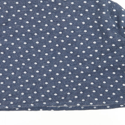 Womens UK Size M Cooperative Blue Basic T-Shirt