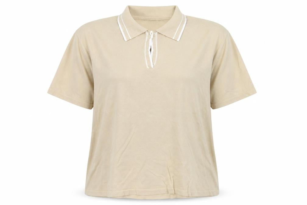 Womens UK Size XL Bonmarché Beige Basic T-Shirt