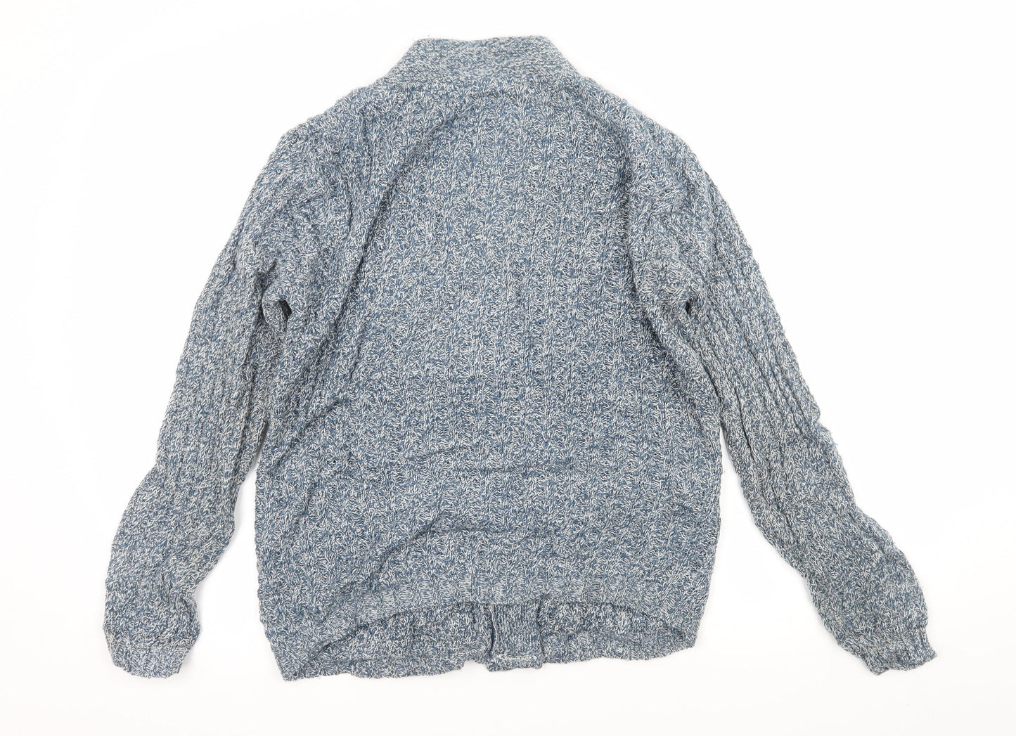 Preworn Womens Blue  Knit Cardigan Jumper Size 8