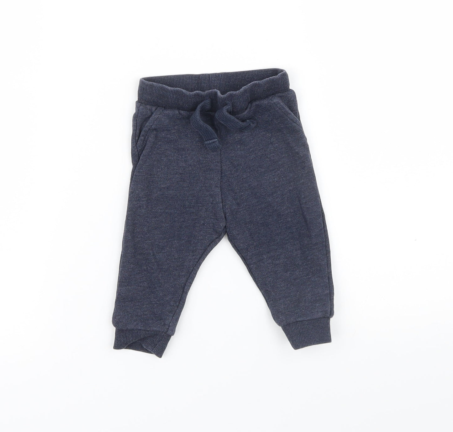 F&F Baby Blue Ikat  Jogger Trousers Size 3-6 Months L68 cm