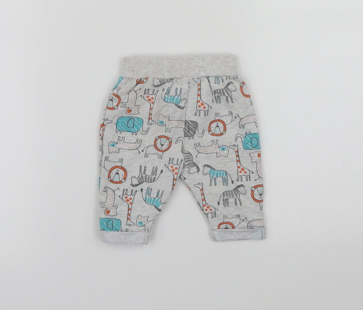 Primark Baby Multicoloured Animal Print  Sweatpants Trousers Size 0-3 Months