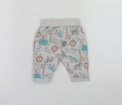 Primark Baby Multicoloured Animal Print  Sweatpants Trousers Size 0-3 Months