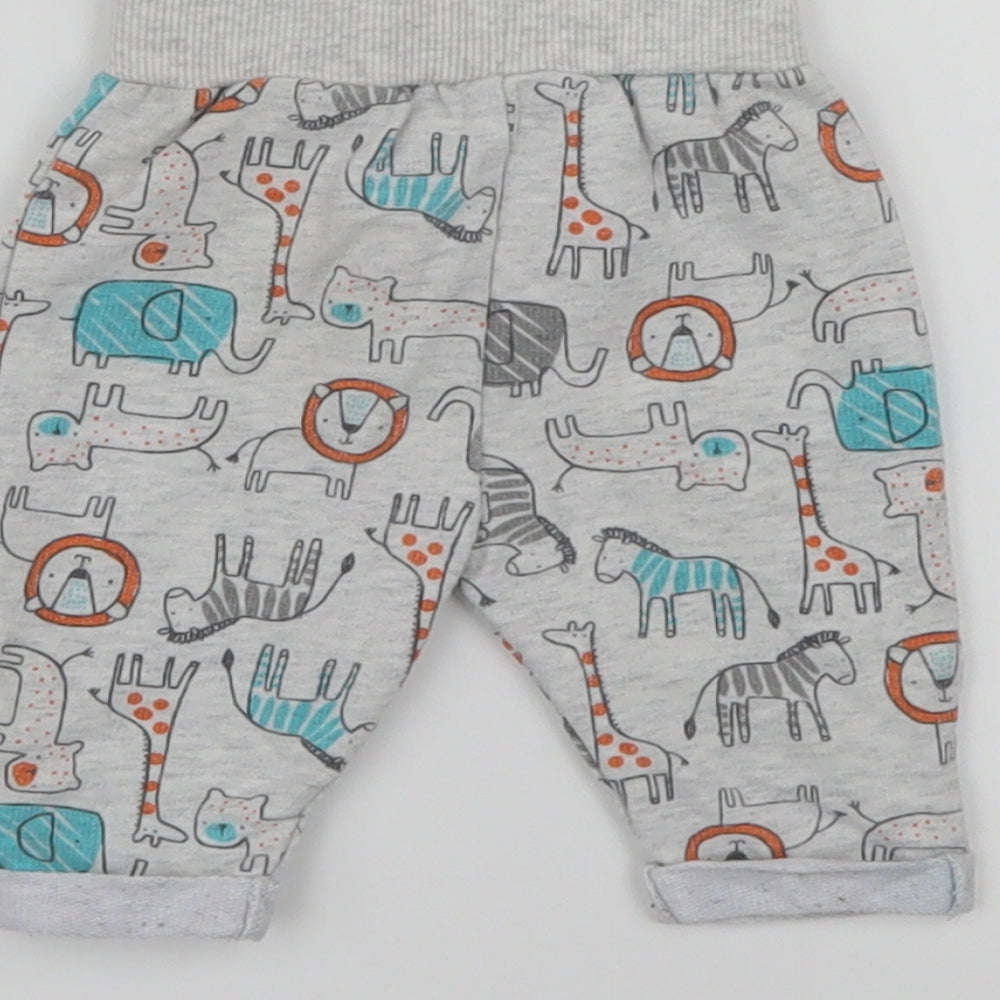 Primark Baby Multicoloured Animal Print  Sweatpants Trousers Size 0-3 Months