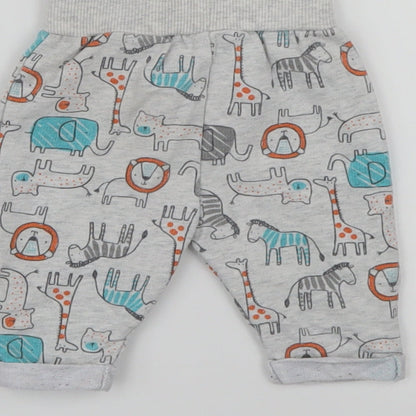 Primark Baby Multicoloured Animal Print  Sweatpants Trousers Size 0-3 Months