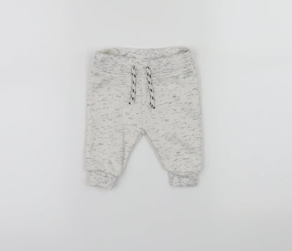 Primark Baby White   Jogger Trousers Size 0-3 Months
