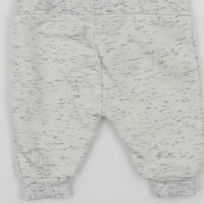 Primark Baby White   Jogger Trousers Size 0-3 Months