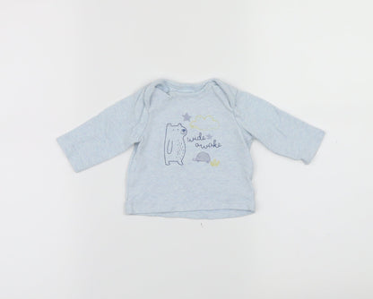 Boots Mini Club Baby Blue Solid  Cami Pyjama Top Size 0-3 Months