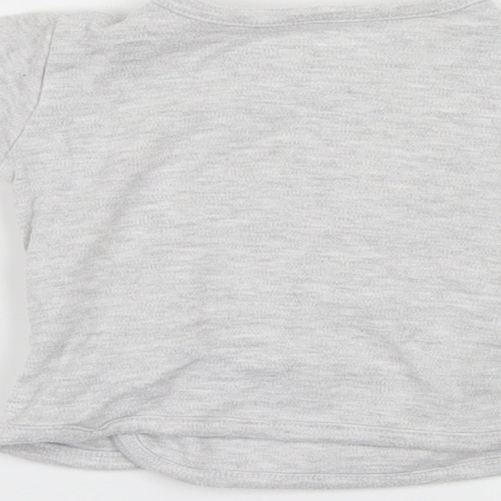 Primark Baby Grey Solid  Capri Pyjama Top Size 3-6 Months