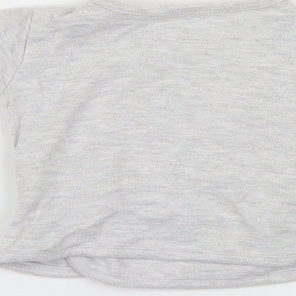 Primark Baby Grey Solid  Capri Pyjama Top Size 3-6 Months