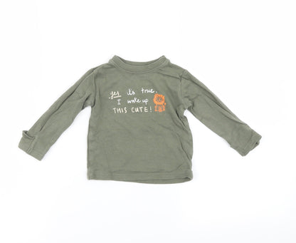 George Baby Green Solid  Cami Robe Size 3-6 Months