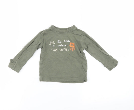 George Baby Green Solid  Cami Robe Size 3-6 Months