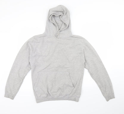 just hoods Womens Grey   Pullover Hoodie Size S