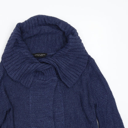 Dorothy Perkins Womens Blue   Cardigan Jumper Size 10