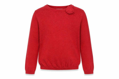 H&M Girls Red   Pullover Jumper Size 2 Years