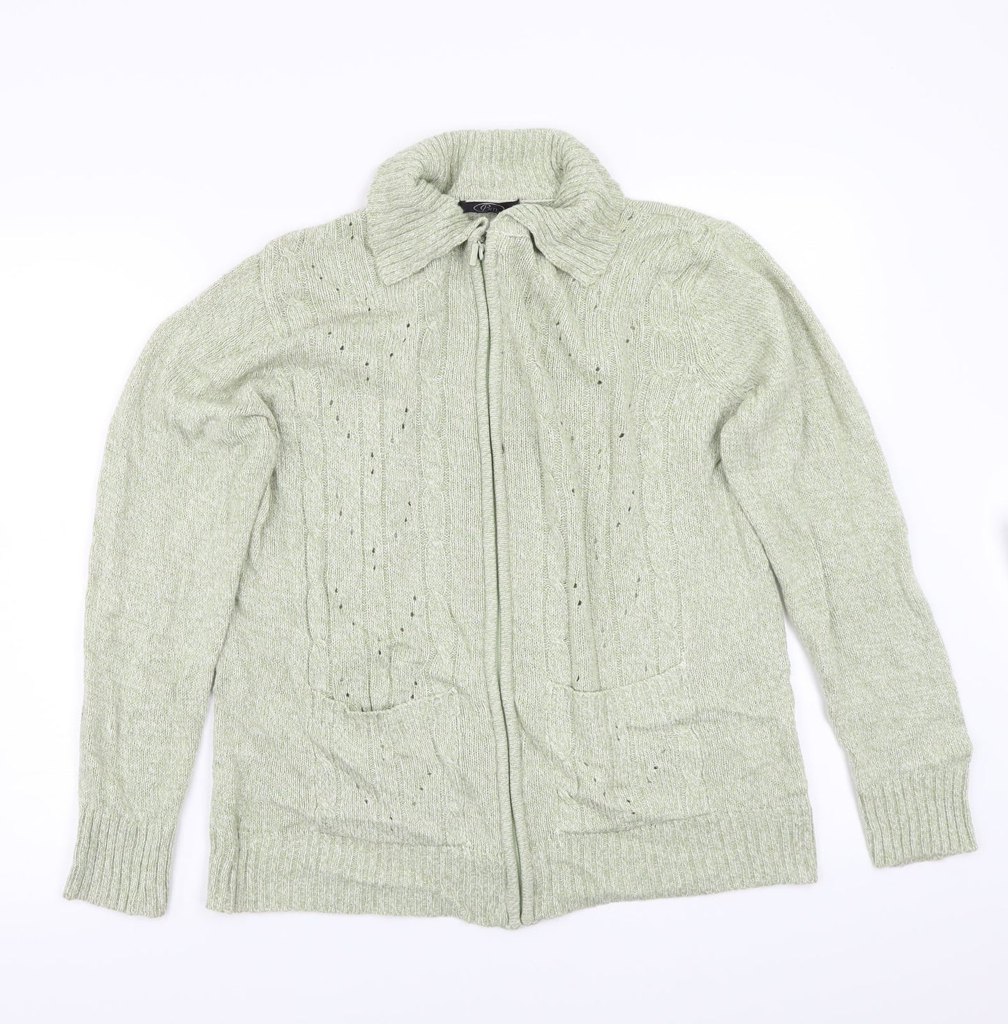 BM  Womens Green   Cardigan Jumper Size M