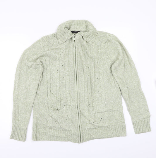 BM  Womens Green   Cardigan Jumper Size M