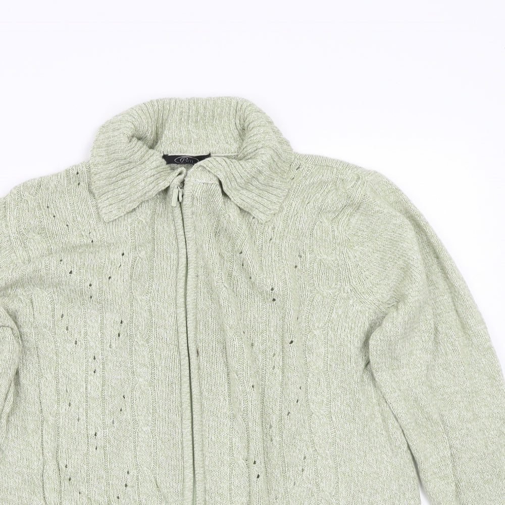 BM  Womens Green   Cardigan Jumper Size M