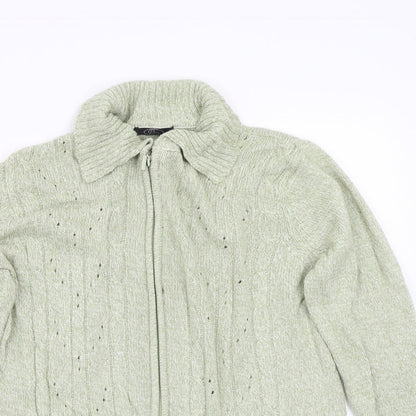 BM  Womens Green   Cardigan Jumper Size M