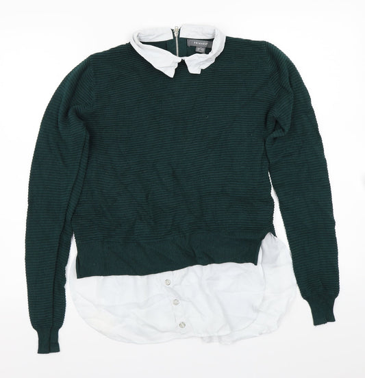 Primark Womens Green   Pullover Jumper Size S