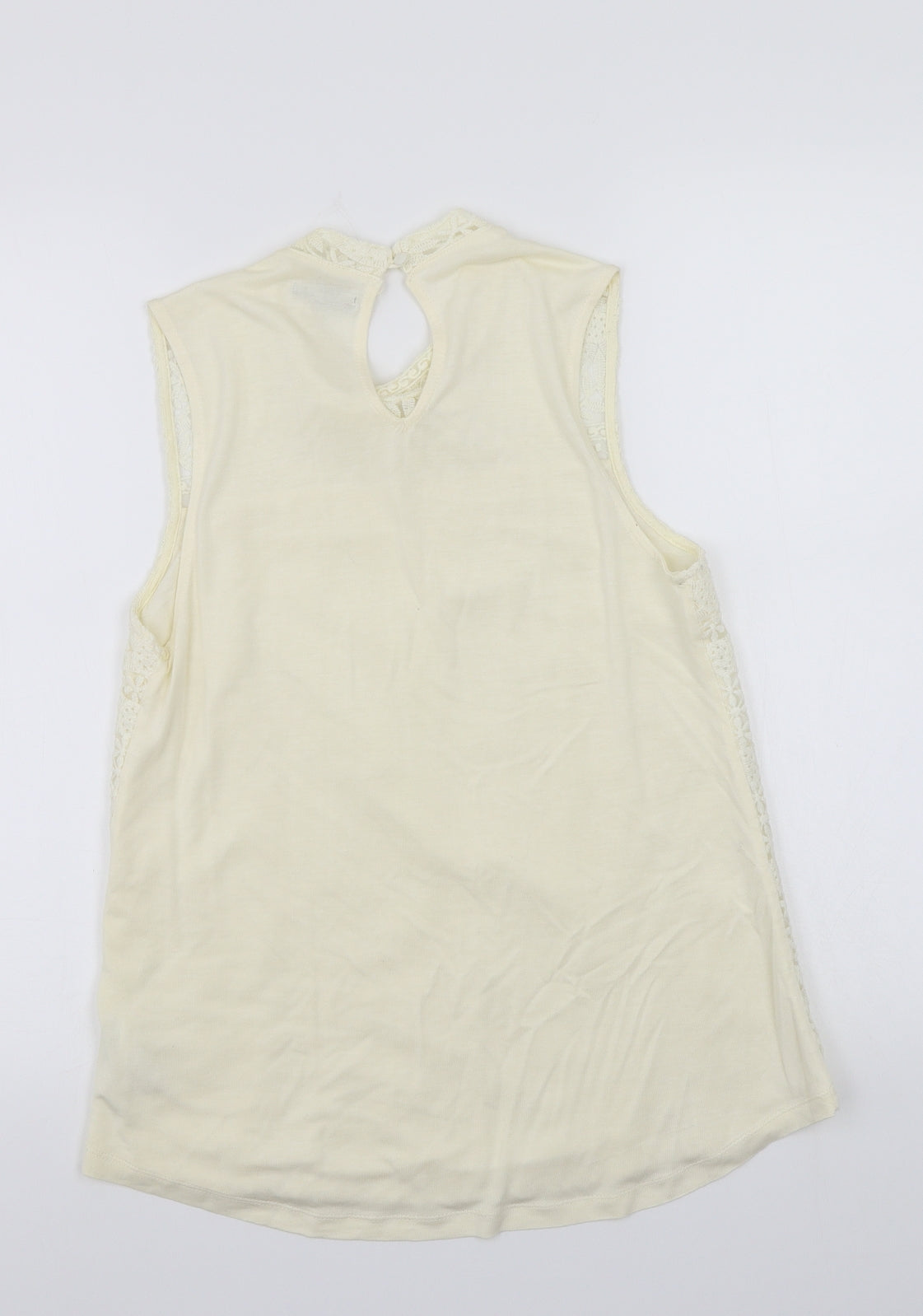 Womens UK Size S H&M Beige Basic T-Shirt
