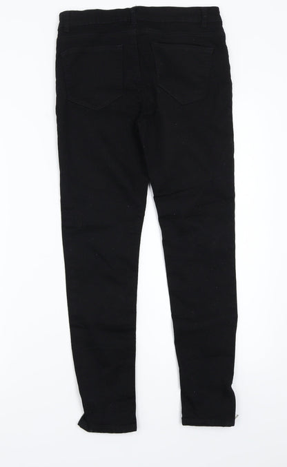 Denim & Co. Womens Black   Skinny Jeans Size 10 L27 in