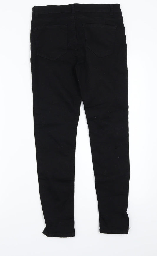 Denim & Co. Womens Black   Skinny Jeans Size 10 L27 in