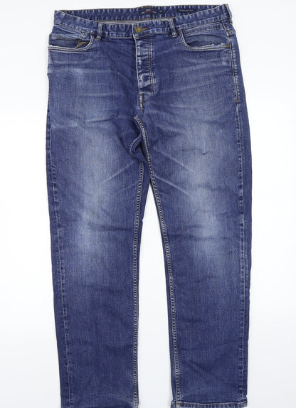 Easy Womens Blue   Straight Jeans Size 36 L30 in