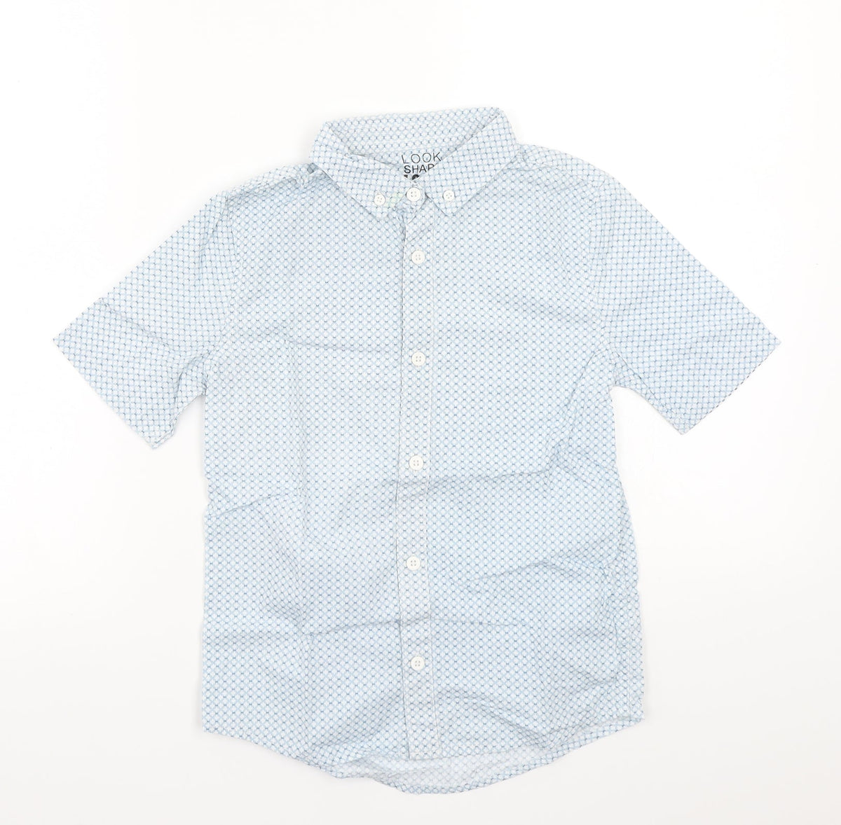 F&F Girls Blue   Basic Button-Up Size 7-8 Years
