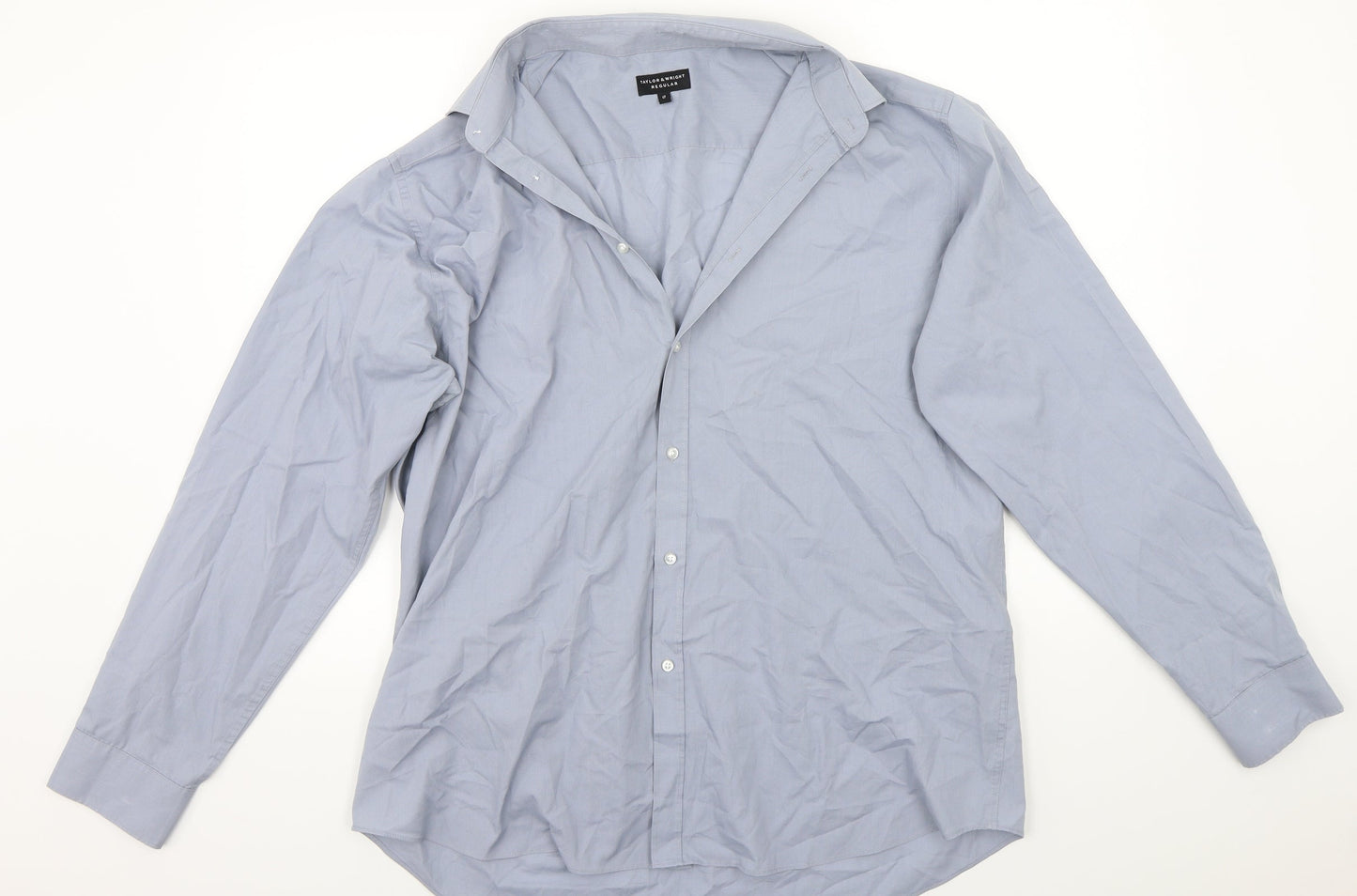 Taylor & Wright Mens Blue    Button-Up Size 17