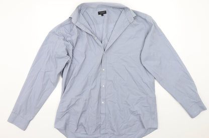 Taylor & Wright Mens Blue    Button-Up Size 17