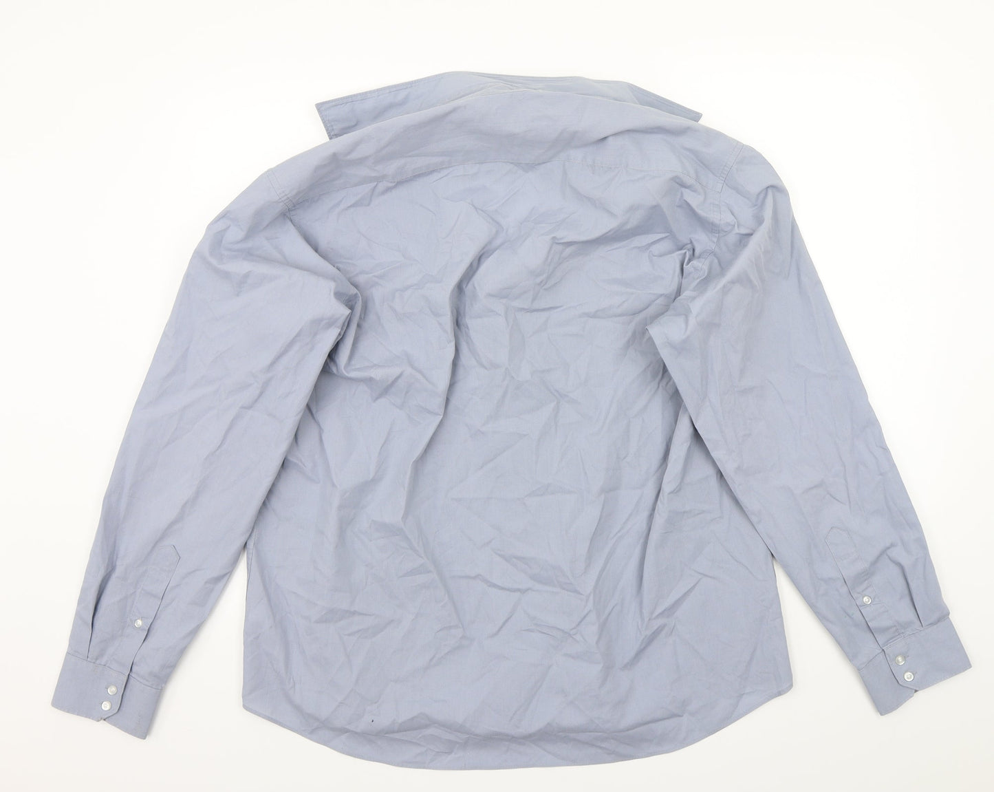 Taylor & Wright Mens Blue    Button-Up Size 17