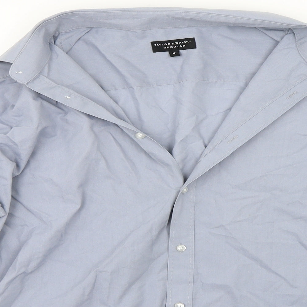 Taylor & Wright Mens Blue    Button-Up Size 17