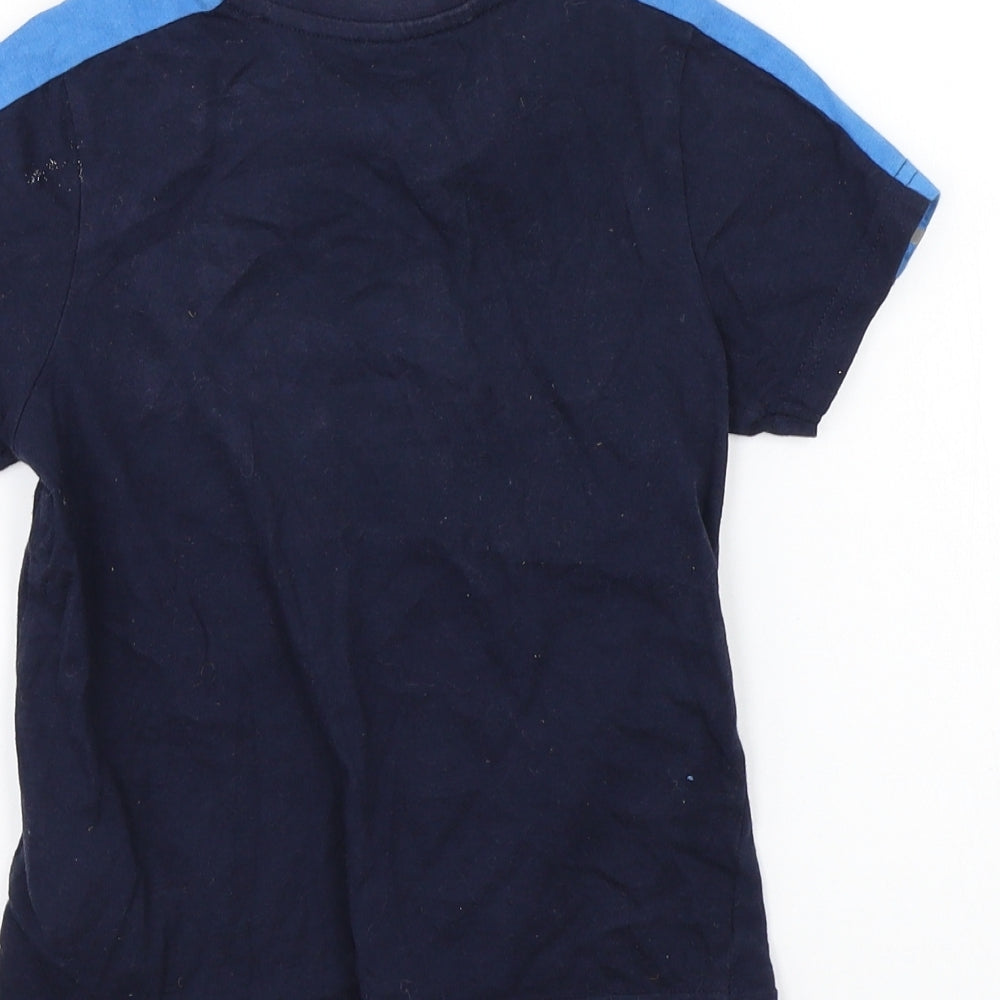 Vertbaudet Boys Blue   Basic T-Shirt Size 5 Years