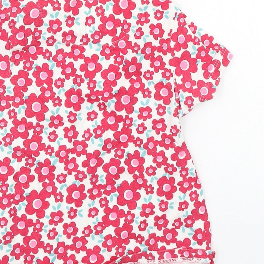 Mothercare Baby Pink Floral  Basic Polo Size 18-24 Months