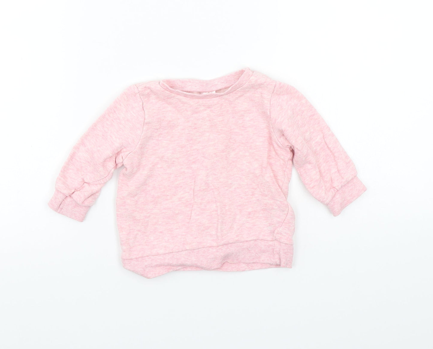 H&M Girls Pink   Pullover Jumper Size 3-6 Months