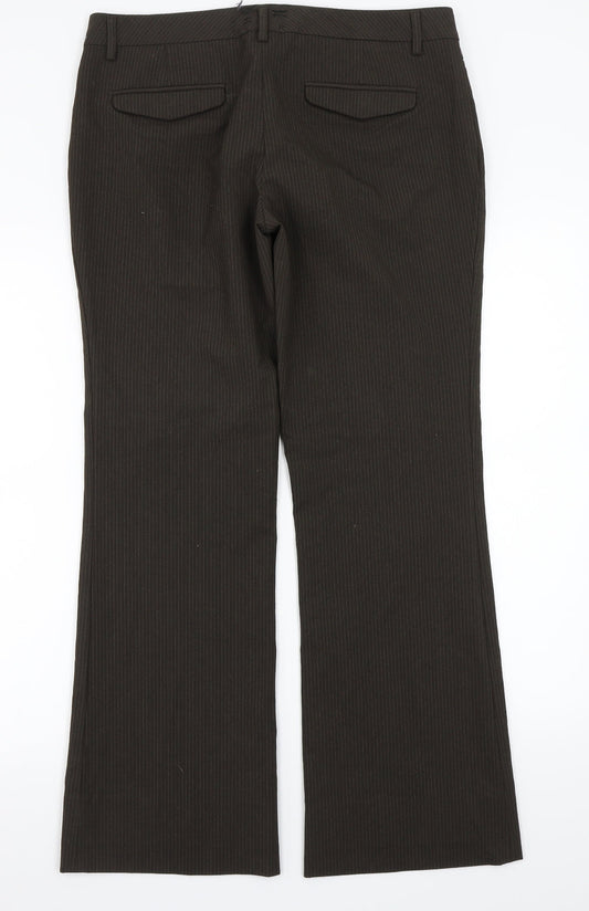 Womens UK Size 8 Gap Regular Fit  Brown Trousers