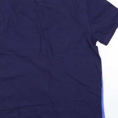 George Boys Blue Striped  Basic T-Shirt Size 12 Years