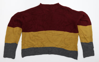 SheIn Womens Multicoloured  Knit Pullover Jumper Size S