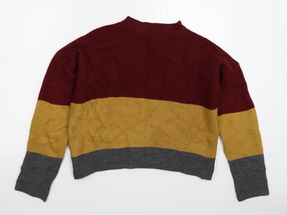 SheIn Womens Multicoloured  Knit Pullover Jumper Size S