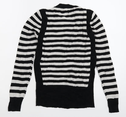 Marks & Spencer Womens Multicoloured Striped Knit Pullover Jumper Size 10